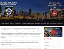 Tablet Screenshot of lawdogsecurity.com